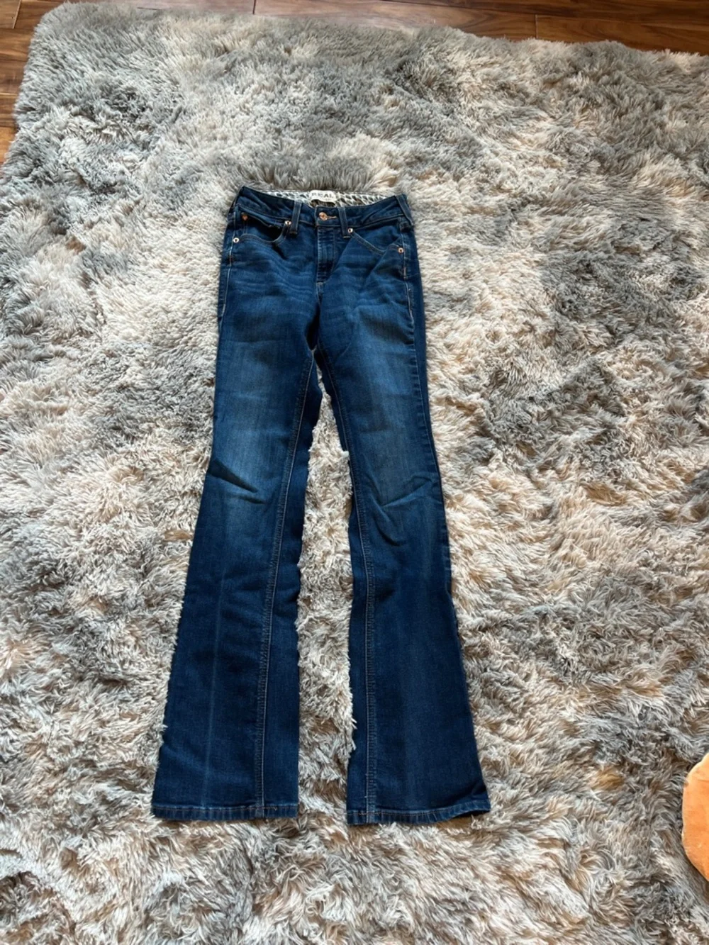 Ariat Women's Dark Indigo Flare Jeans - Picture 1 of 5